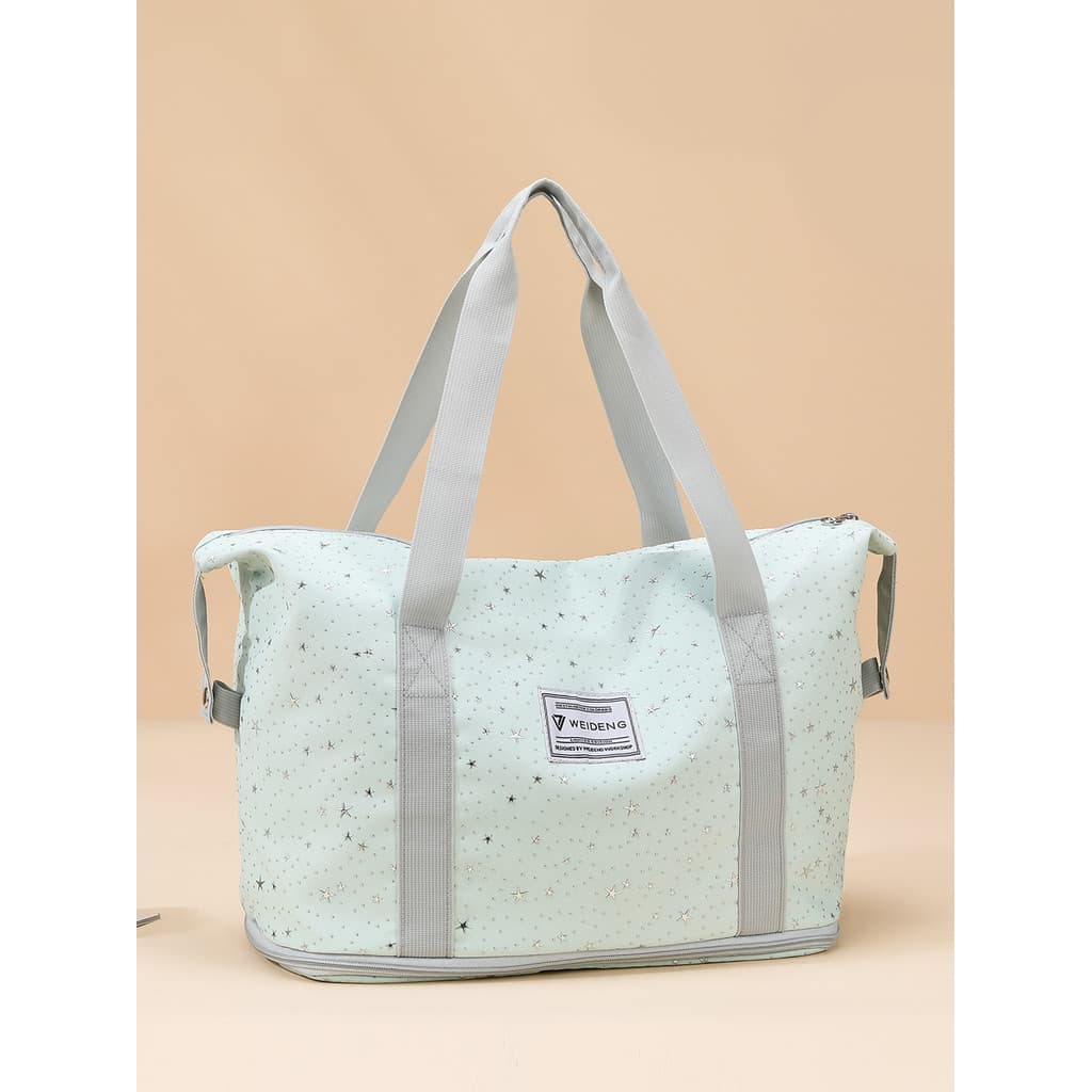 Bolsa de viagem de curta distância de grande capacidade feminina leve estrela bagagem extensível saco de armazenamento d