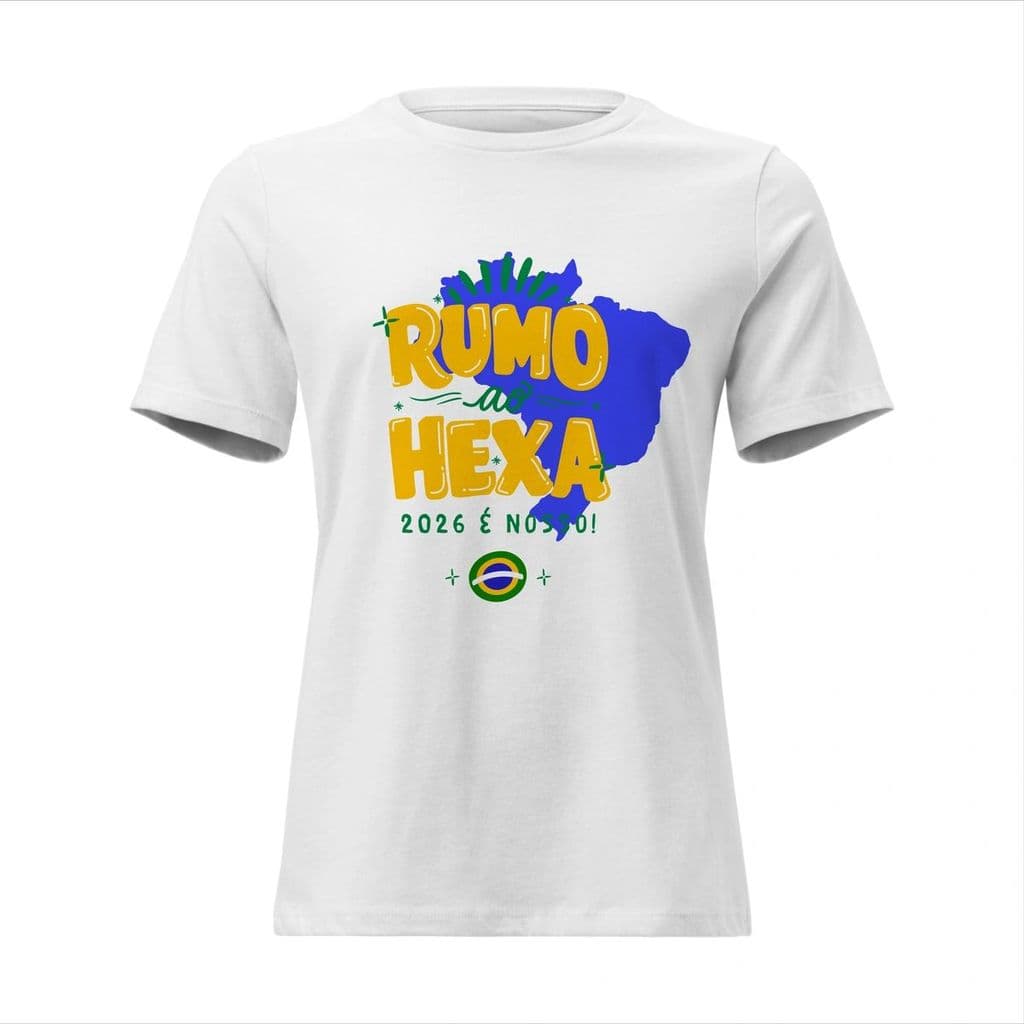 Camisa Feminina Baby Look Rumo ao Hexa 2026 é Nosso