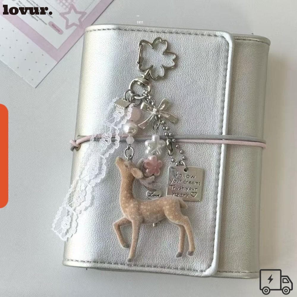 Chaveiro LOVUR Deer , Amuletos De Telefone Portáteis De 11.5 Cm De Comprimento , Contas DIY Feitas À Mão Estilo Coreano