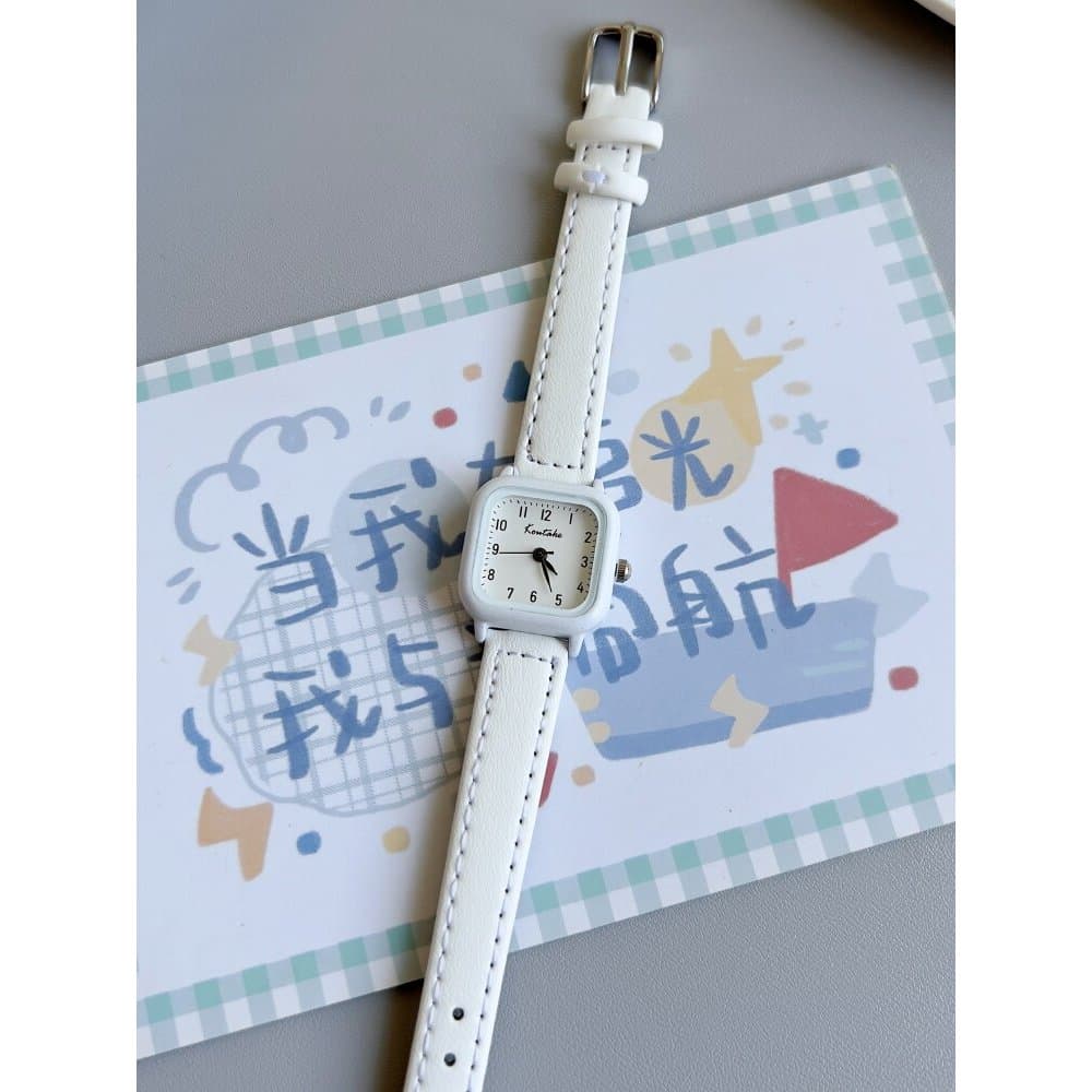 relogio feminino luxo relogio feminino pequeno delicado Relógio feminino estudante senhoras nicho cubo de açúcar moda si
