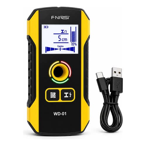 Scanner Detector De Parede Fio Elétrico Metal Madeira Cano PVC Tubo Viga Digital Alta Precisão Profissional