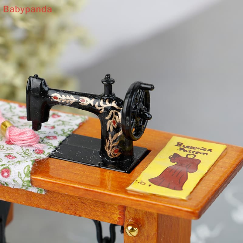 [Babypanda] Decorações de tecido em miniatura vintage, adequadas para decoração de casa de bonecas em escala 1/12 EQZP J