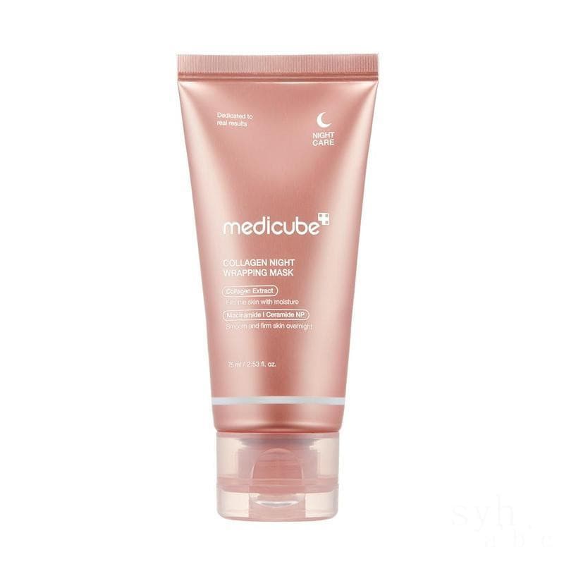 [medicube] Máscara Noturna de Colágeno, revitaliza e deixa você radiante! Cuidado e reparação em um tom rosa confortável