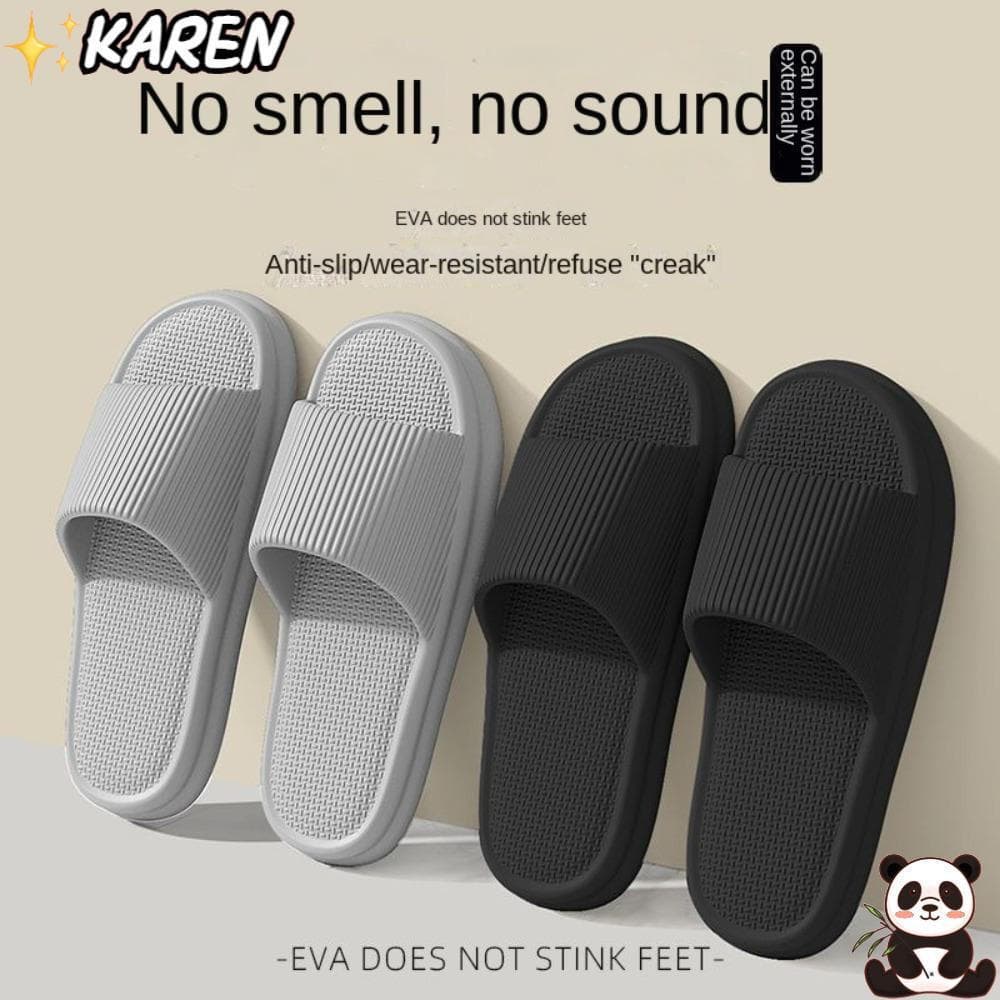KAREN Chinelos Grossos , Sapatos De Praia Unissex Antiderrapantes , Modernos De EVA Com Sola Macia Para Casa De Verão