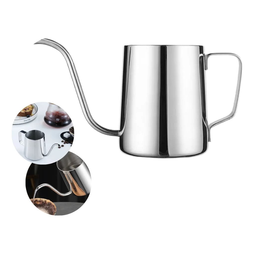Chaleira Inox Bico De Ganso Jarra Pitc Barista 350ml Inox