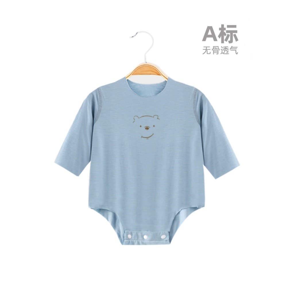 Recém-nascido de manga comprida nádegas roupas bebê Modal algodão nádegas roupas estilo fino bebê verão macacão desossad