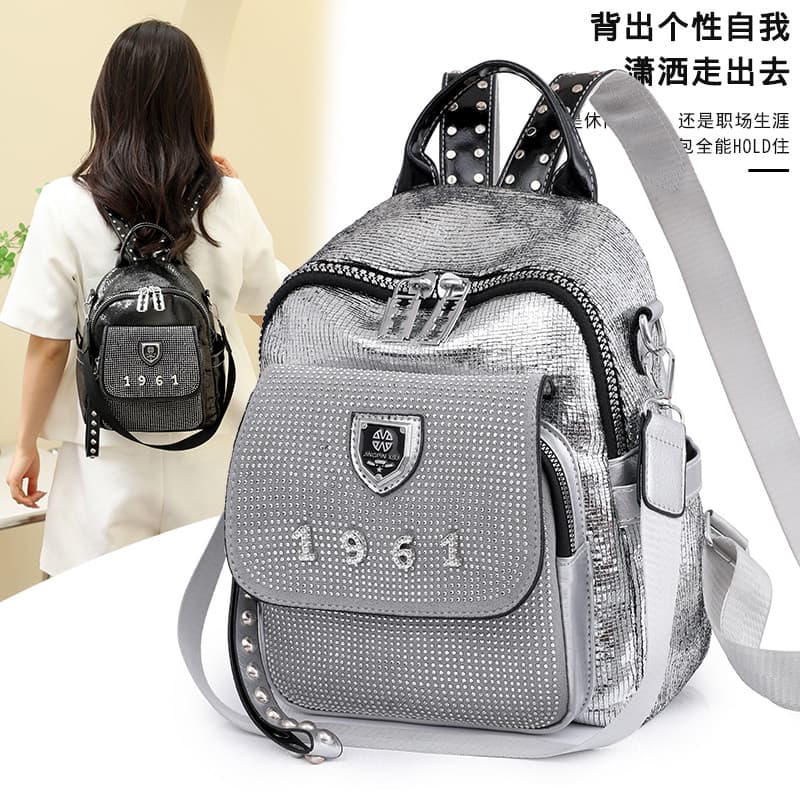 Super quente ins Street Wear mochila feminina 2025 novo estilo elegante All-Match High-End três propósitos saco influenc