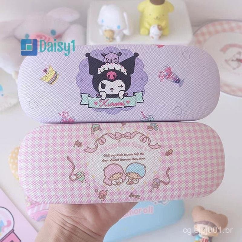 Daisy1 Estojo De Óculos De Desenho Animado Para Miopia Caixa De Armazenamento Anime Fofo Viagem Portátil Meninas Novo