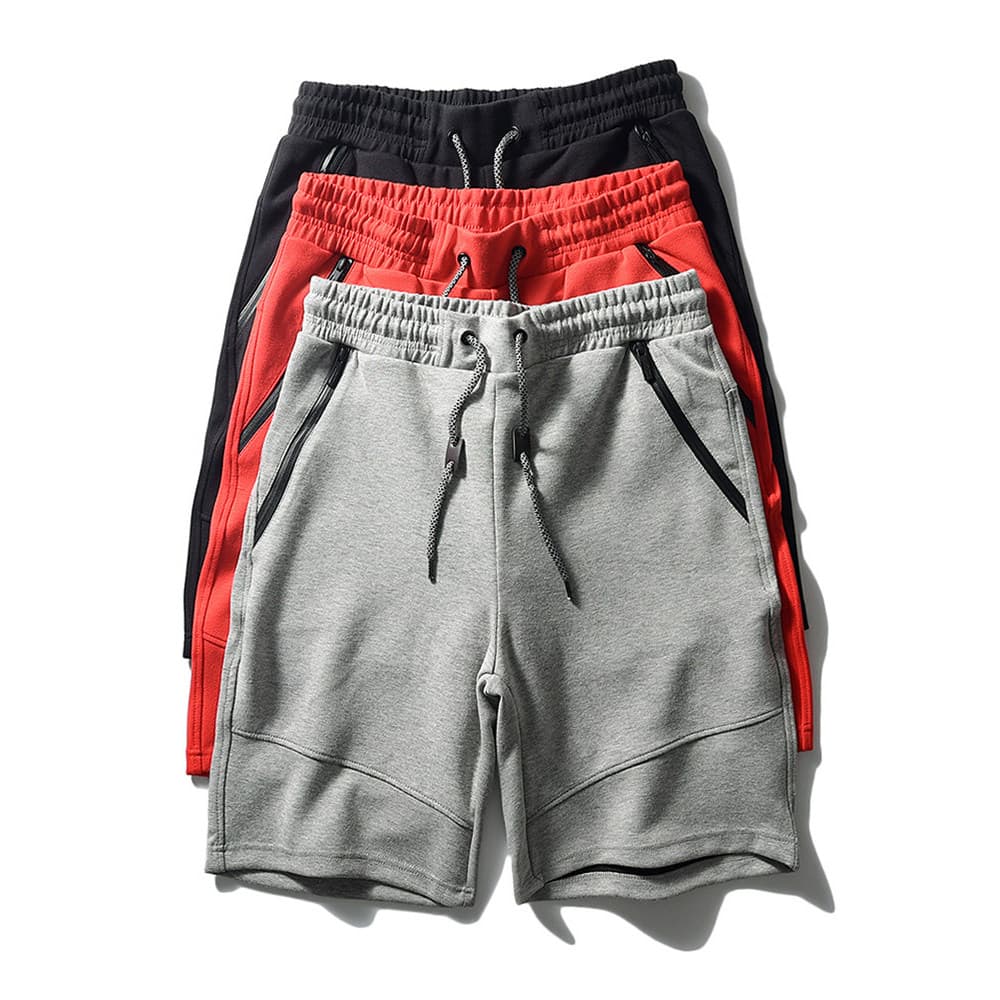 Shorts esportivos de camada de ar americano masculino verão de secagem rápida Fitness correndo calças de cinco pontos co