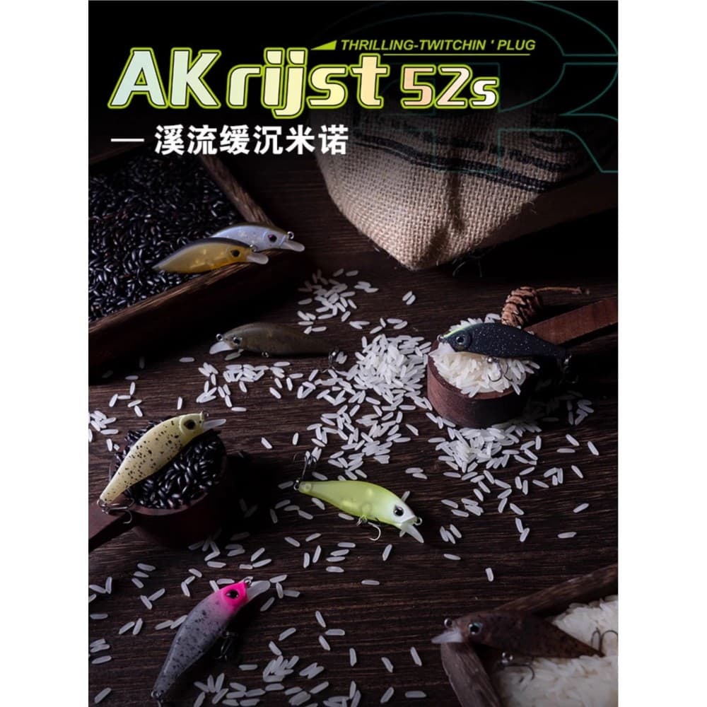 AKFS Minnow AKFS Athletics Submerso Minnow AK Sea Bass Exército Fish Stream Long Shot Isca Falsa Isca Dura
