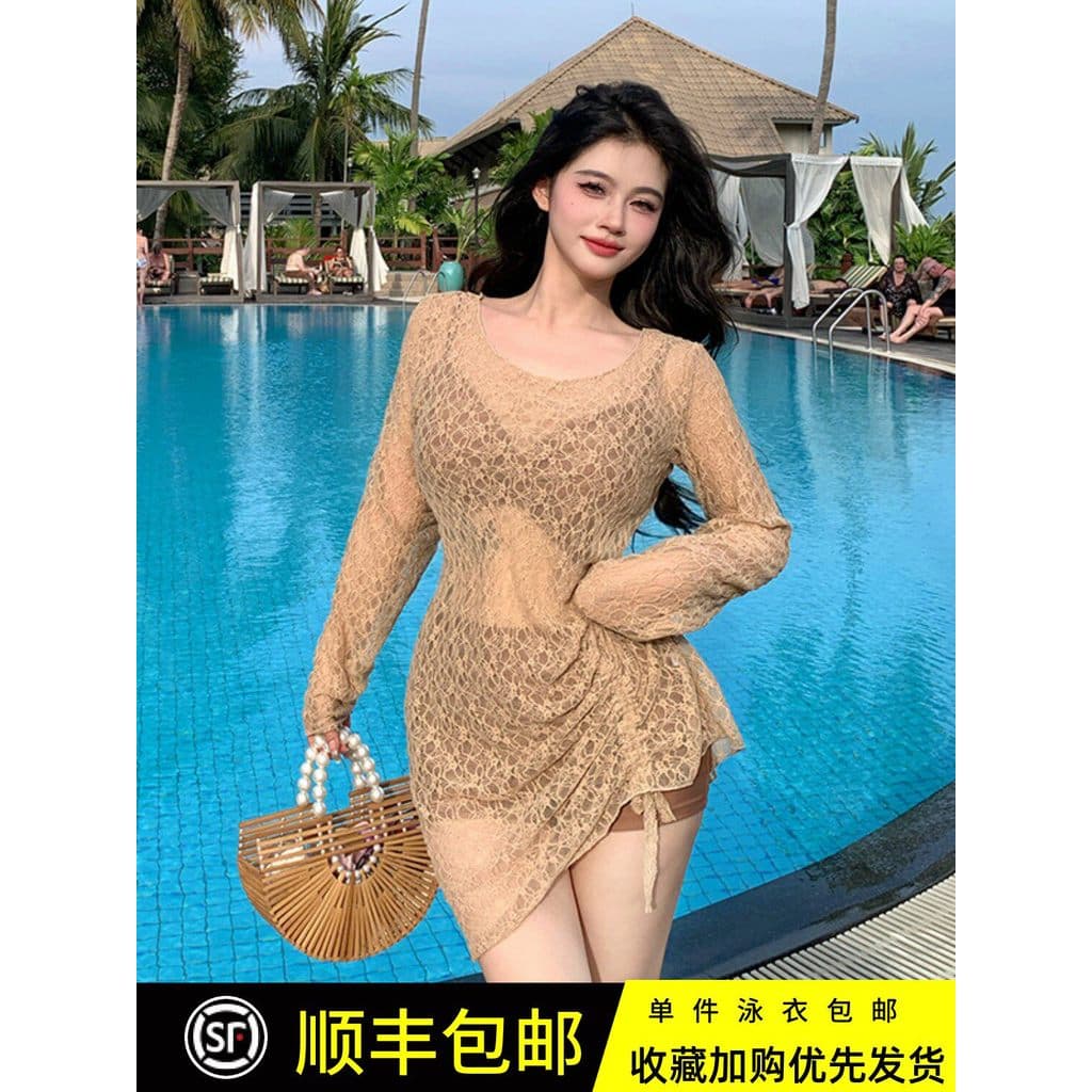 Tamanho grande maiô feminino Split puro desejo High-End sentimento primavera quente estilo influenciador biquíni estilo