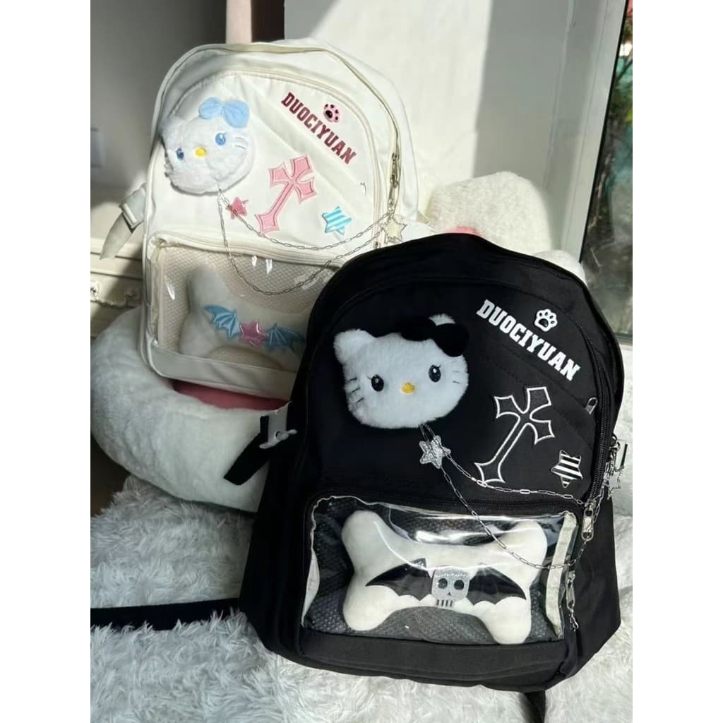 Kt mochila bonito planeta japonês ins caramelo estudante mochila estrela Preppy mochila doce dor saco