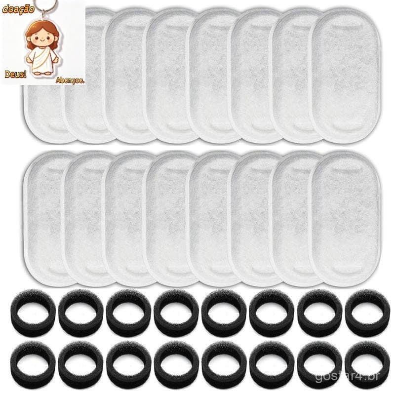 Conjunto Completo De 16 Filtros De Substituição De Fonte Cat Para Dispensadores De Água 108/3.2L E 67oz/2L