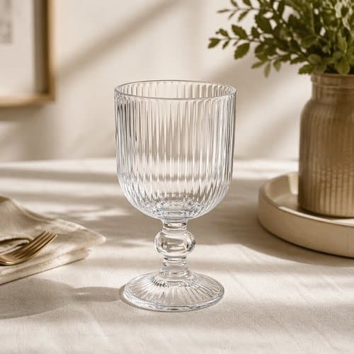 Conjunto Taças Vidro Versalhes 260 Ml 6 Peças Elegantes Resistentes Vinhos Bebidas