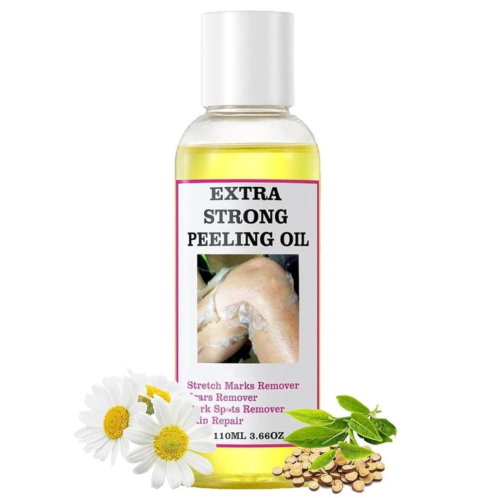 Óleo Esfoliante Amarelo para Pele Escura - Fórmula Natural para Esfoliação, Solução Esfoliante para Corpo, Mãos, Pés e R