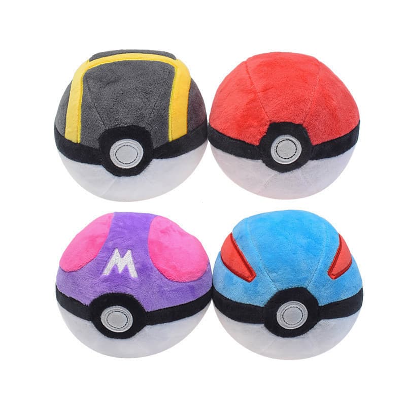 12cm Pokemon Anime Figura Poke Ball Great Master Brinquedos De Pelúcia Ultra Doll Animais Macios Para Crianças Presentes