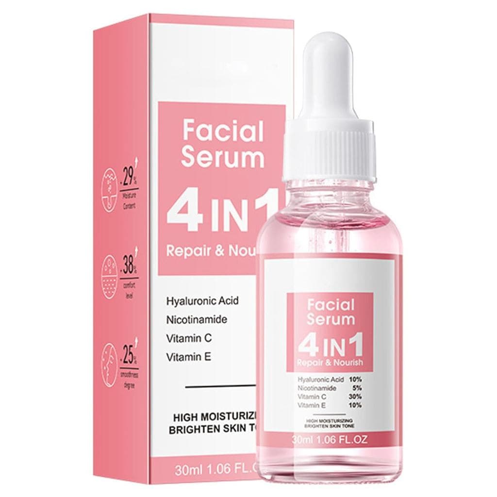 Essência Facial Hidratante de 30ML para Mulheres, Sérum Nutritivo de Hidratação Profunda, Não Oleoso, Rápida Absorção, C