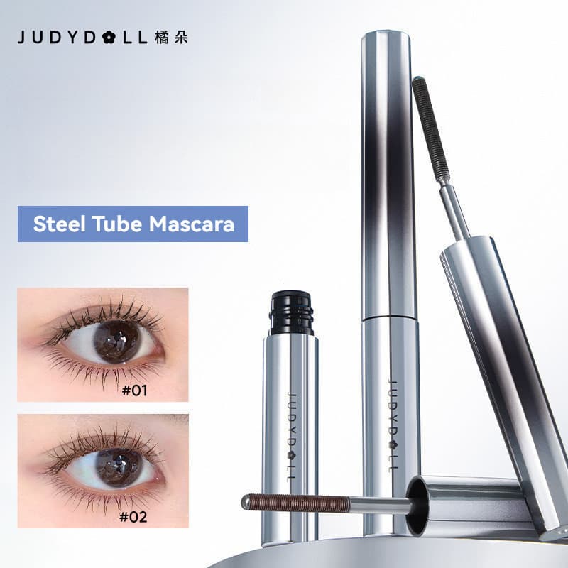 Máscara JUDYDOLL com Tubo de Aço e Escova de Metal, à Prova d'Água, para Maquiagem Natural dos Olhos