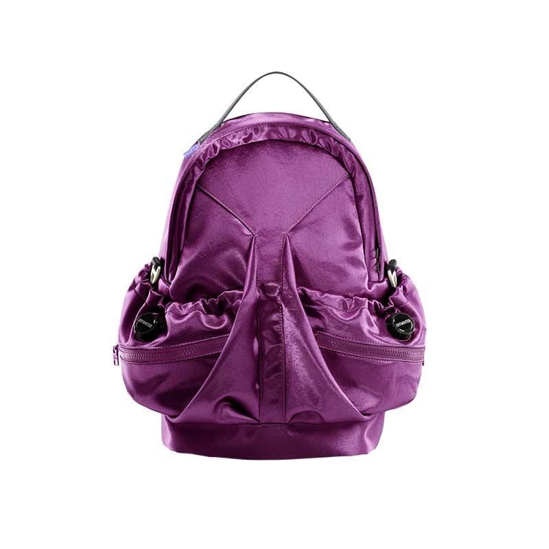 OFFWINTER Indústria Pesada Estampa de Leopardo Sensação Brilhante Mochila de Grande Capacidade Retro Cetim Textura de Se