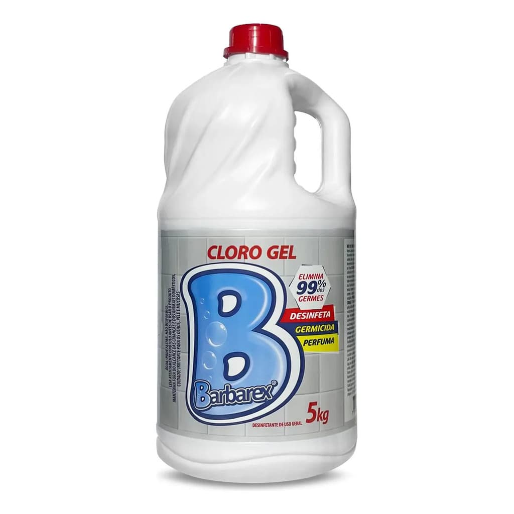 CLORO EM GEL 5L BARBAREX Mantenha sua casa limpa e perfumada