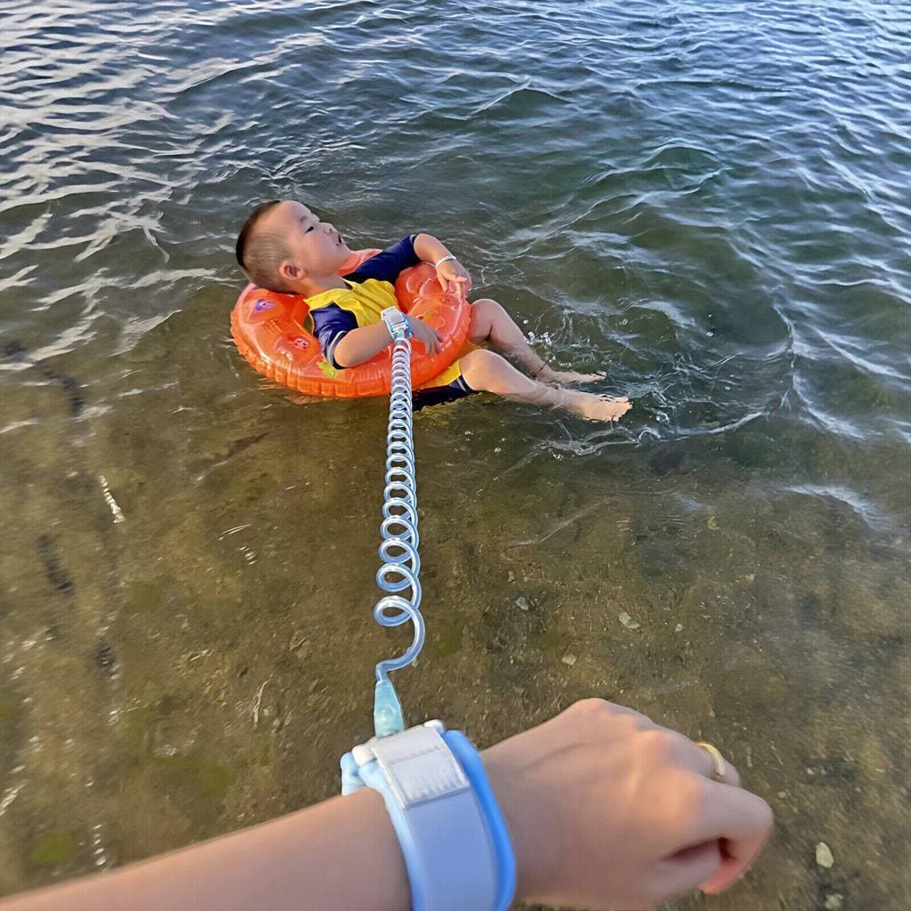 Corda de tração infantil anti-perda, à beira-mar, natação, anti-afogamento, portátil, caminhada segura ao ar livre, ferr