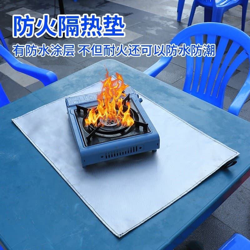 Tapete à prova de fogo resistente a altas temperaturas, cassete, fogão, isolamento térmico, fogão para churrasco, acampa