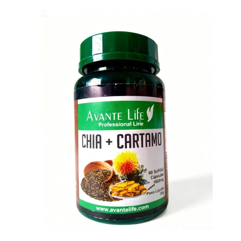 Suplemento Cartamo + Chia 1000mg 60 Capsulas Solftgel