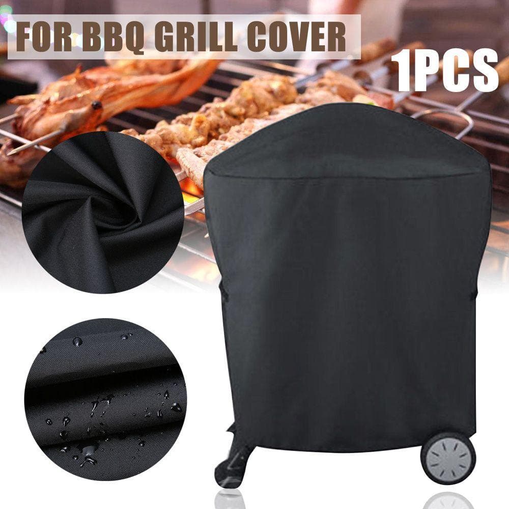 INSTORE Capa Para Churrasco À Prova D'água Redonda Ao Ar Livre Protetor De Grelha De Chuva A Carvão