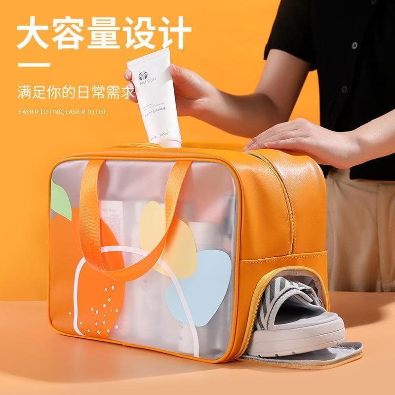 Saco de natação feminino seco molhado separação corpo saco crianças à prova dwaterproof água lavagem saúde saco cosmétic