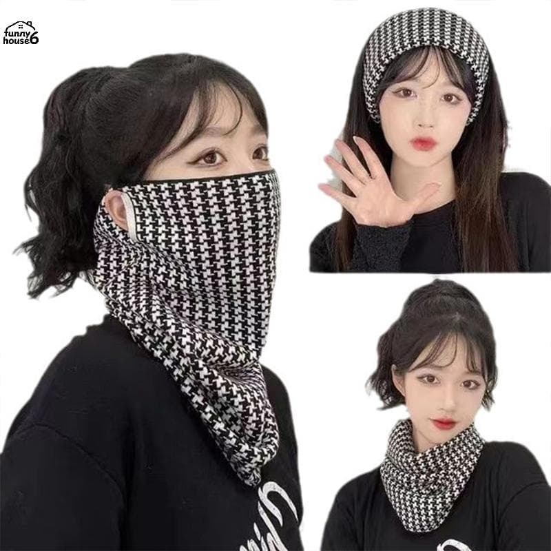 Diversão Outono E Inverno Multifuncional Orelha-Pendurado Versátil Ne Cachecol Para Manter Quente À Prova De Frio Estilo