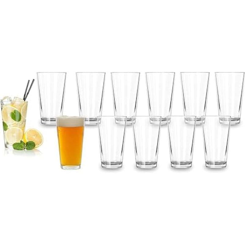 Conjunto De Copos Pint Com De 6 A 16 Onças Feitos Para Bebidas Frias-Vidro De Mistura De & amp ; Highball Casas , Pubs M