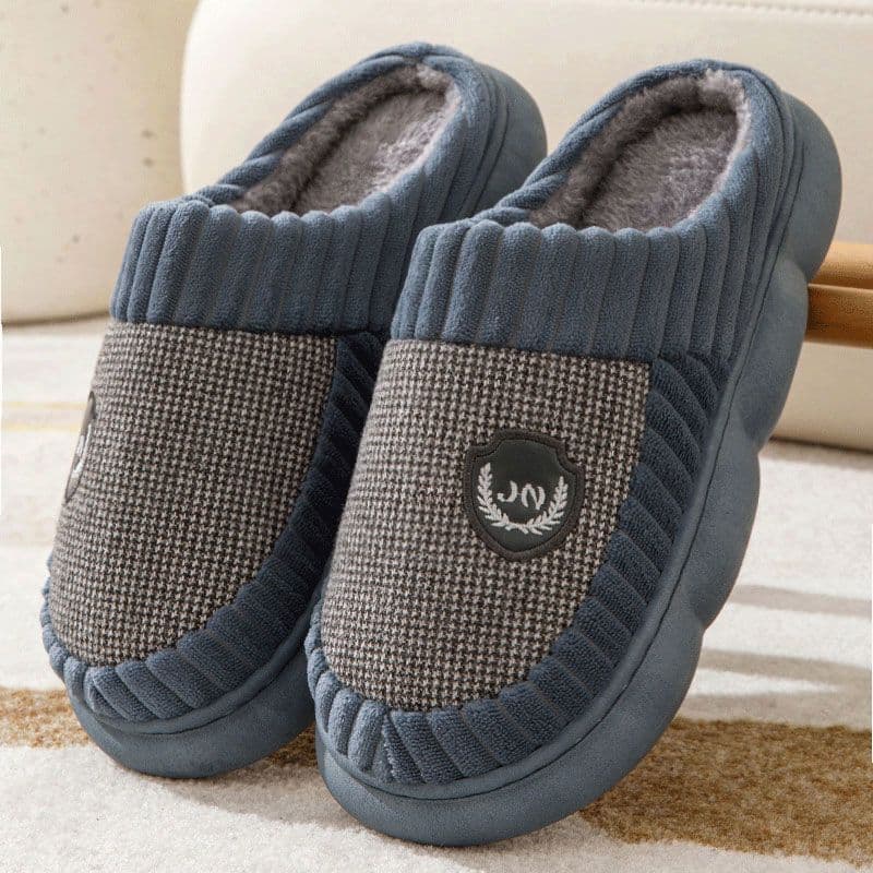 Chinelos de algodão de tamanho extra grande masculino extra grande quente casa 51 interior antiderrapante forro de lã sa