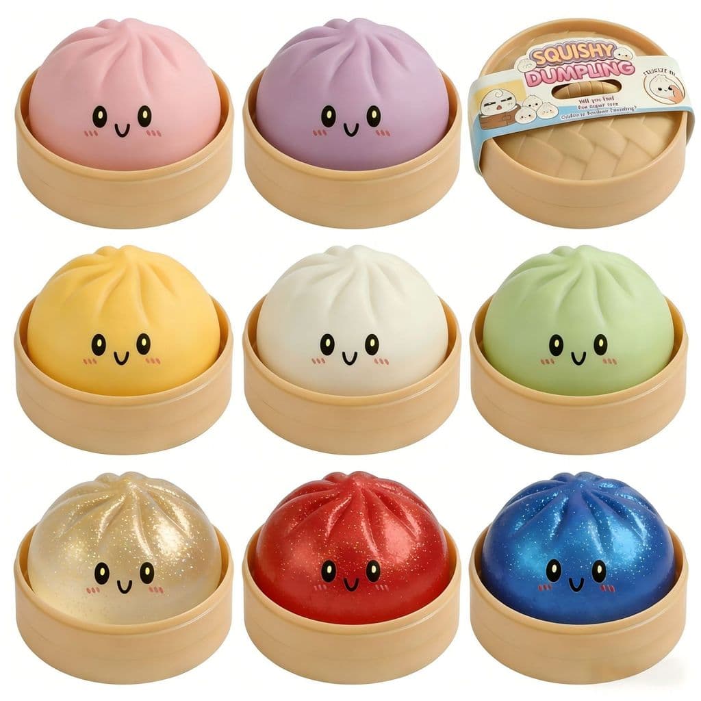 Novo produto rosto sorridente grande gaiola bun pitada música descompressão simulação grande pão brinquedo pitada música