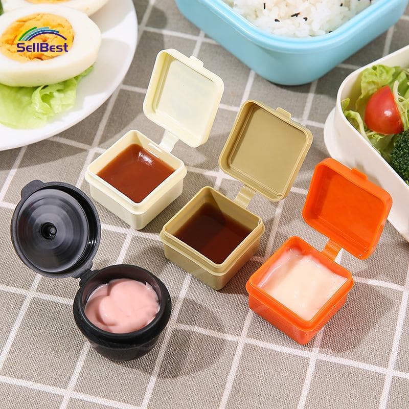 Sellbest 1/2 Pçs Mini Garrafa De Molho Portátil Bento Tempero Ketchup Pequeno Pote Salada De Soja .