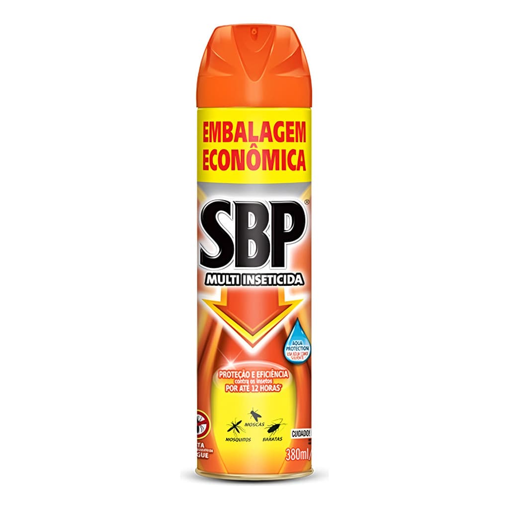 Inseticida Contra Insetos Sbp Spray 380ml A Base De Agua