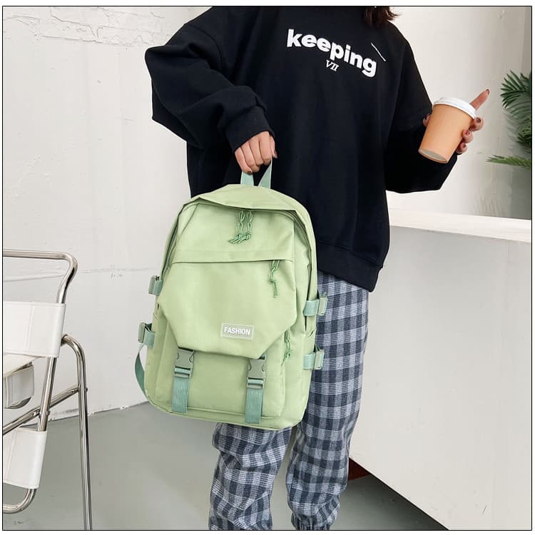 Nova moda simples mochila Oxford pano feminino saco de viagem à prova dwaterproof água fresco estilo Campus saco de esco