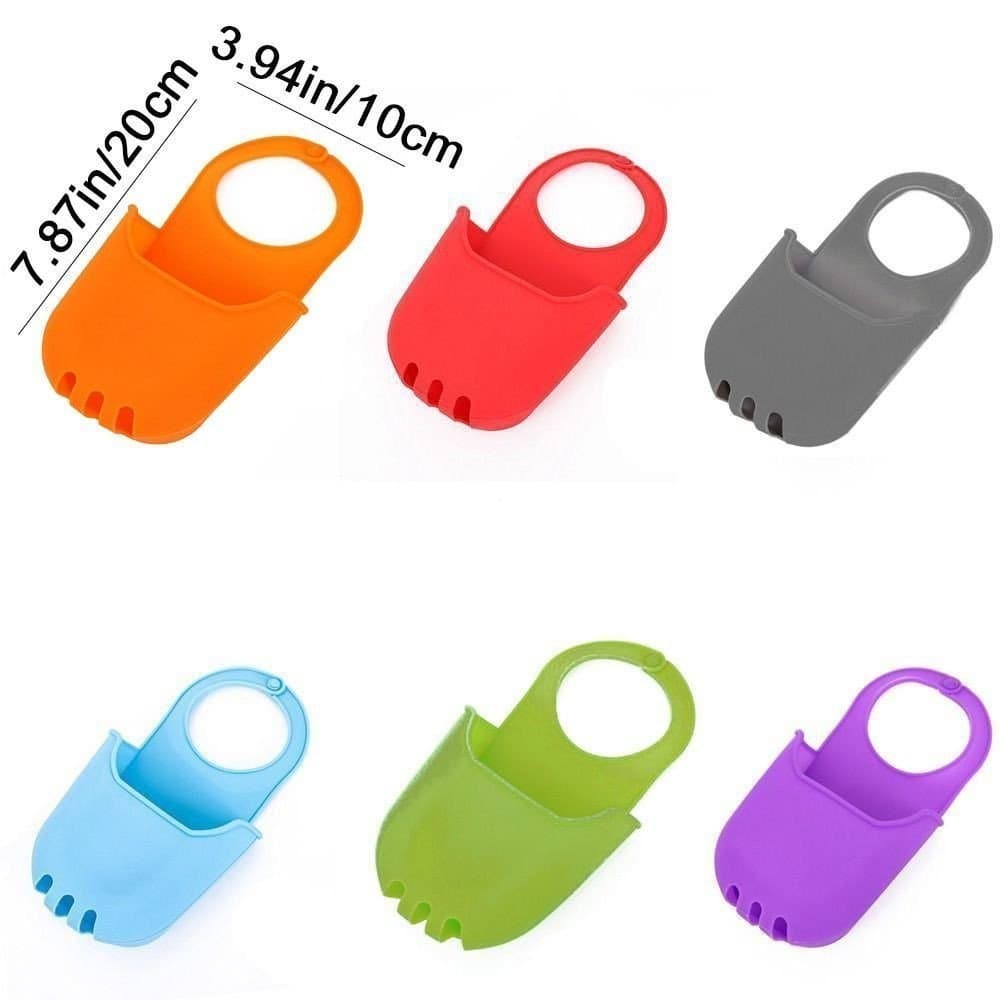 Saboneteira De Plástico De PVC BACK2LIFE1 , Saco De Armazenamento Suspenso Para Pia Dobrável Macia , Rack De Drenagem De