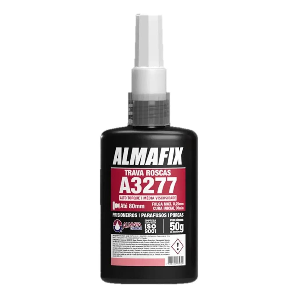 Almafix A3277 Trava Rosca Parafuso Alto Torque Vermelho 50g