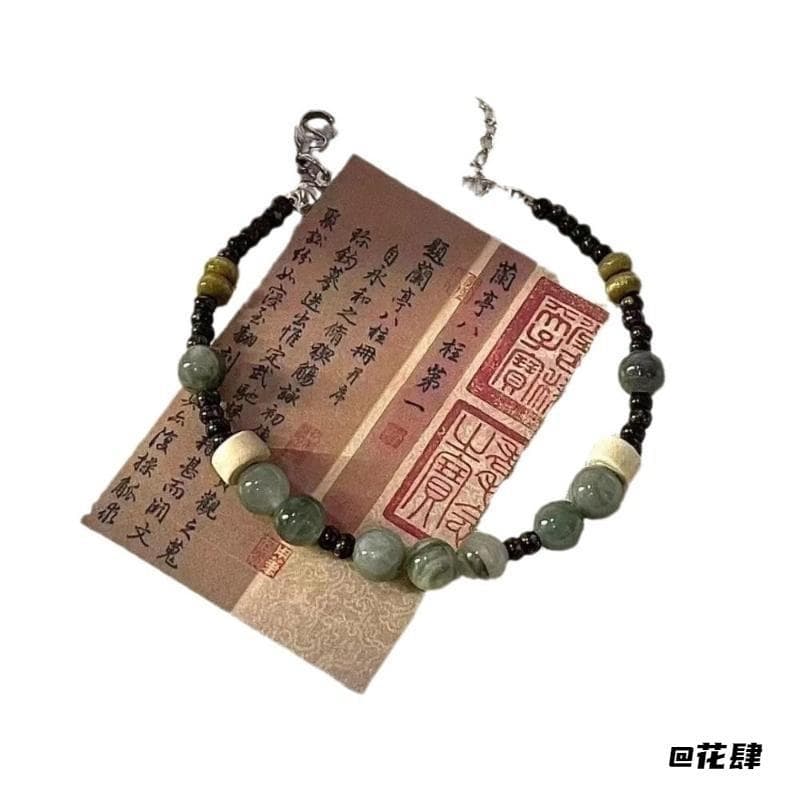 Pergunte o céu mão jóias Bodhi raiz colar Dunhuang Original estilo chinês senhoras Retro Lanting sequência borla vidro p