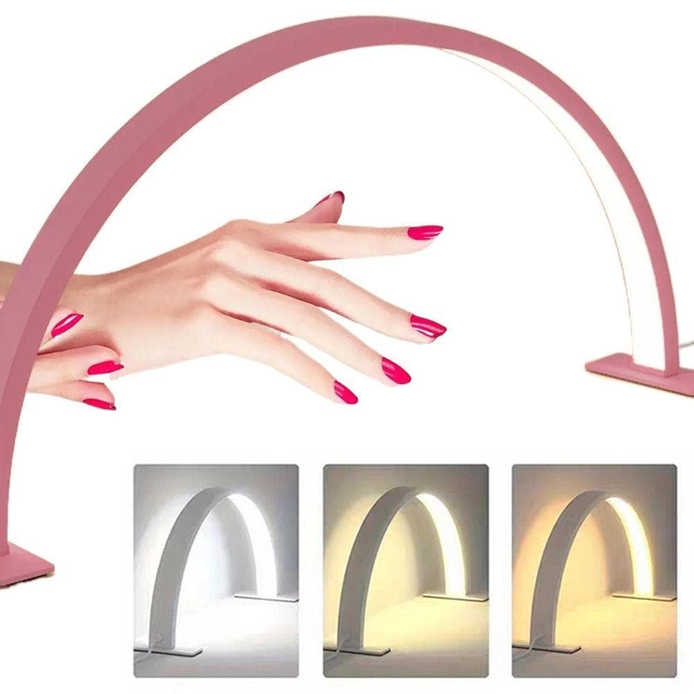 Lâmpada De Unha Em Forma De U SUNDANCE , Proteção Para Os Olhos 3 Cores Claras Meia Lua Luz Unhas , Iluminação De 180 Gr