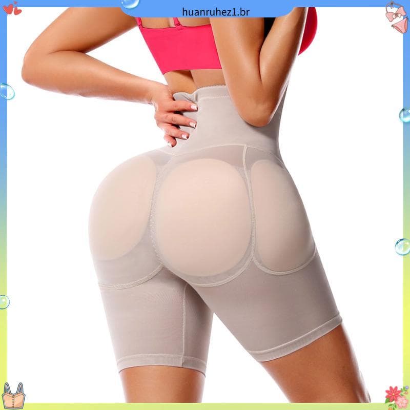 Calcinha De Levantamento De Bunda De Cintura Alta Para Mulheres , Intensificador De Quadril Respirável Com Almofadas Rem