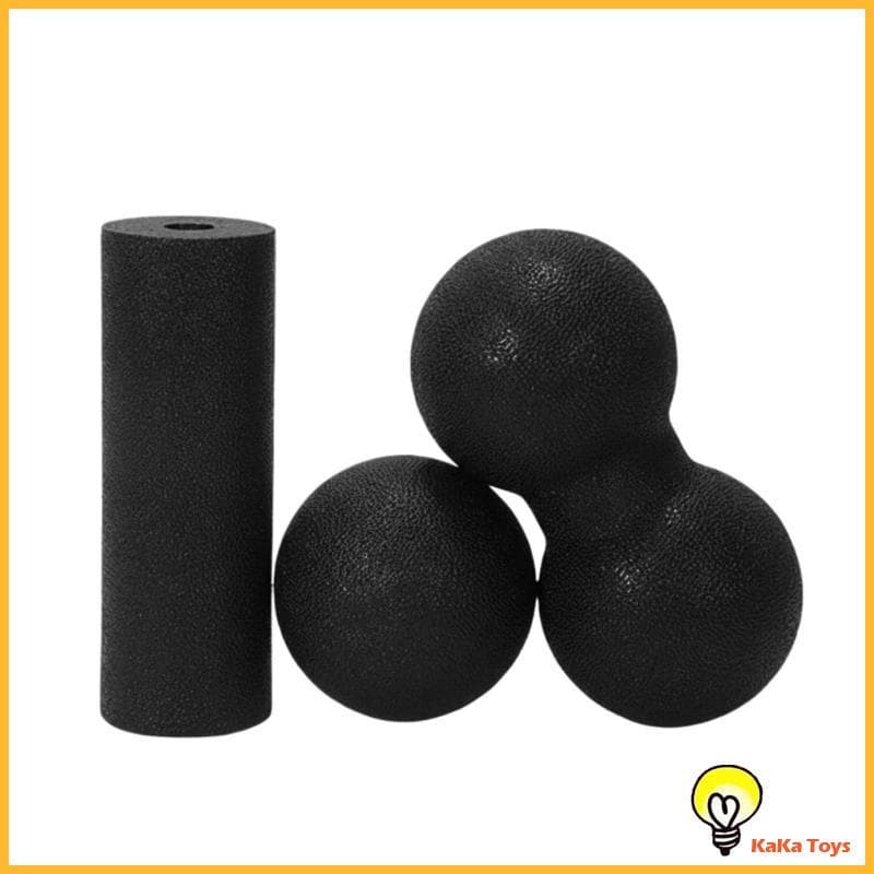 [Naruhodo] Conjunto De Espuma De Bola De Rolo De Massagem Massageador De Amendoim Para Liberação Miofascial , Pescoço ,