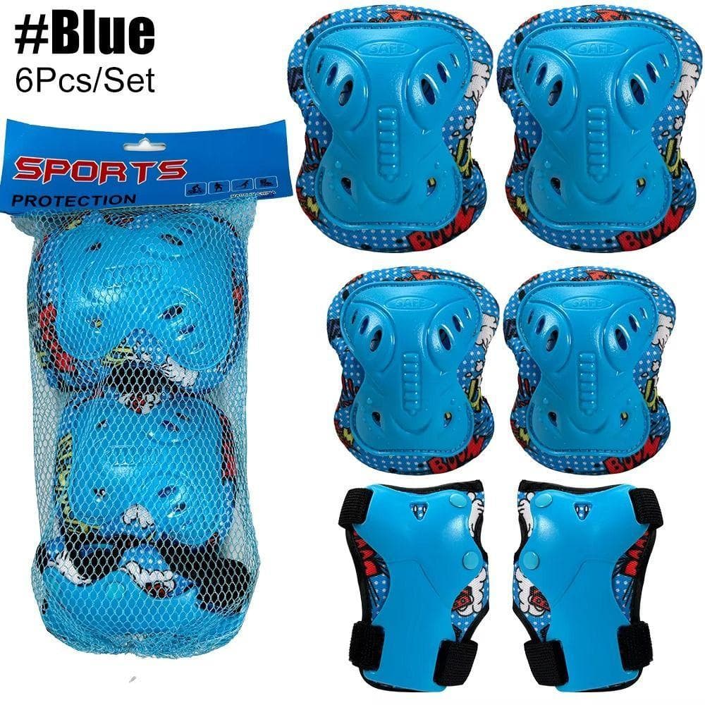 Joelheira Infantil TEVO , Protetores De Mão , Equipamento De Proteção Para Patins Anti-Queda , Cotoveleiras Respiráveis