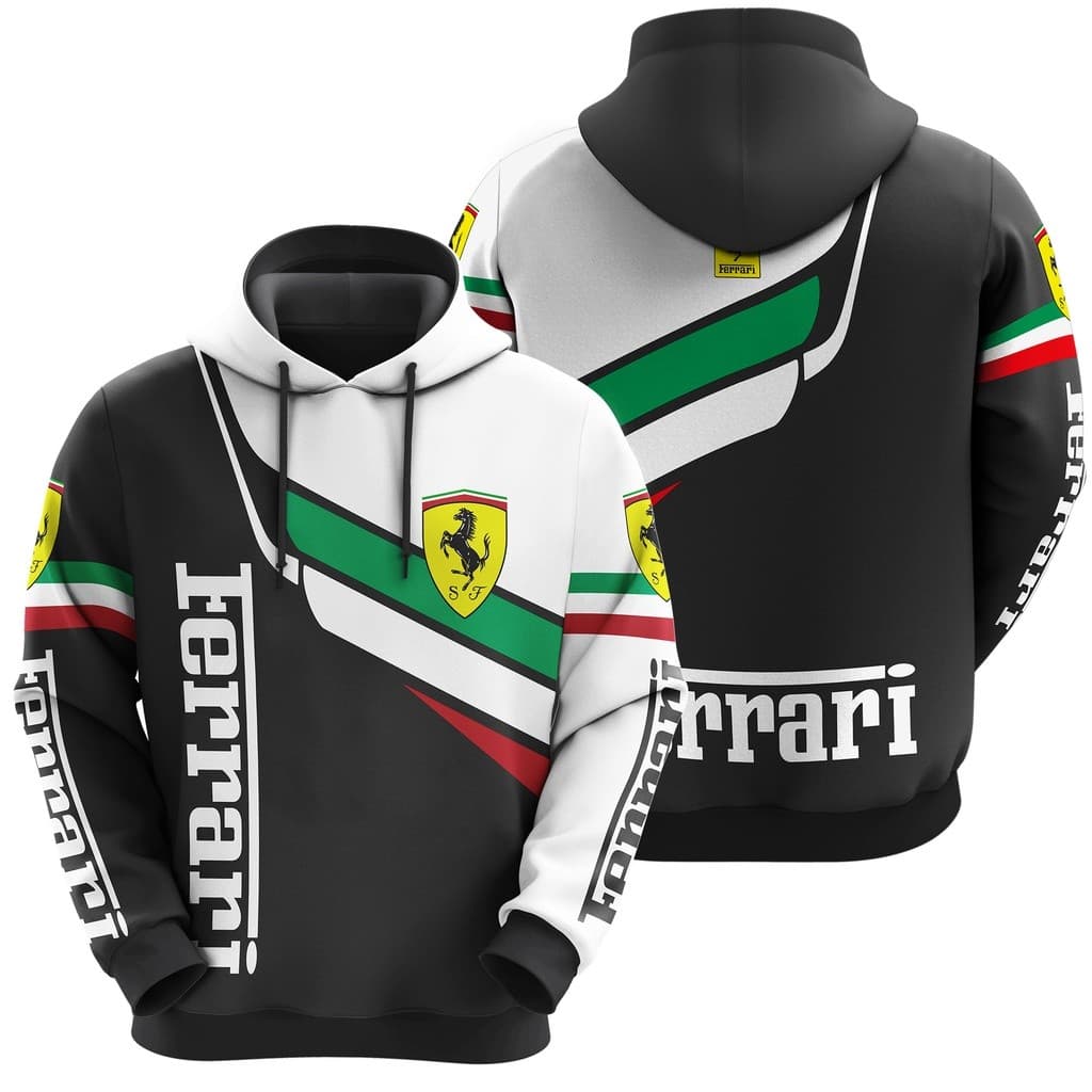 Moletom Blusa Casaco 100% Poliéster Sublimado De Corrida Ferrari Itália Formula 1 San Prime