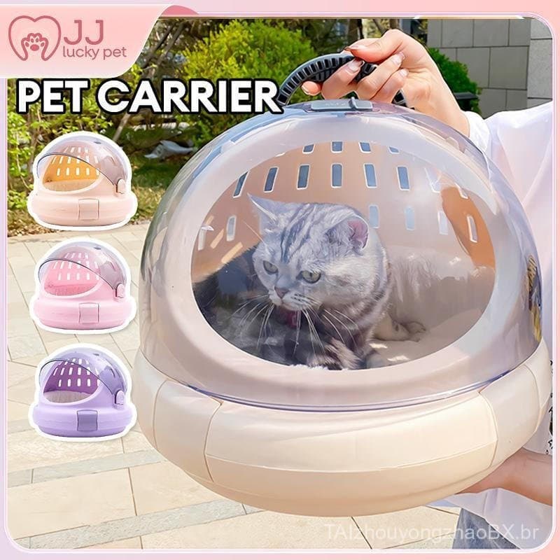 Cápsula de Transporte para Gatos, Caixa de Areia para Gatos, Cama para Gatos, Caixa de Transporte para Viagens