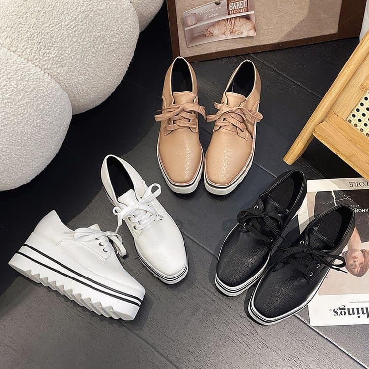 Sapatos de cunha de aumento de sola grossa feminino leve confortável à prova d'água sapatos esportivos casuais femininos