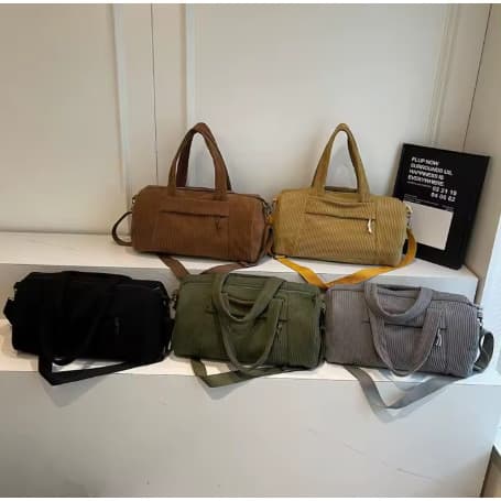 Bolsa Mala Feminina Alta Qualidade Veludo Elegante, Bolsa Feminina Transversal Academia, Esporte, Viagem Trabalho