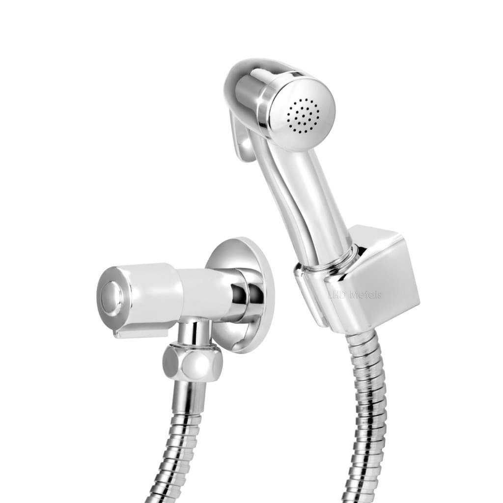 Ducha Higiênica Slim Abs Banheiro Cromada Acionamento 1/4v Fino