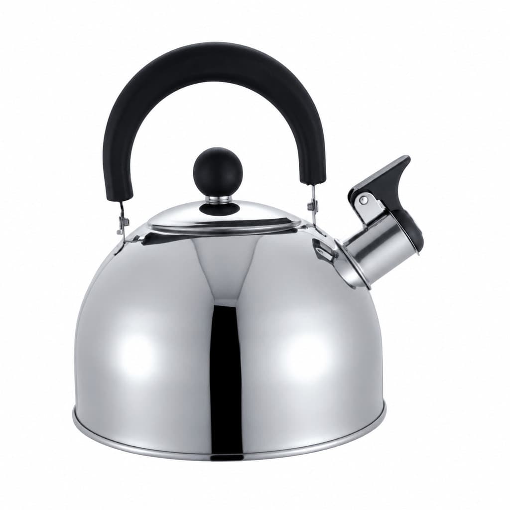 Chaleira para café com apito Inox Ferve Rápido para Fogão Gás Elétrico Cozinha Moderna Luxo Bule café e cha