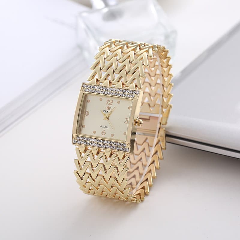 W32 Relógios De Quartzo Moda Feminina Pulseira De Senhora Européia Americana Relógio De Diamantes Pulso Feminino Jóias D